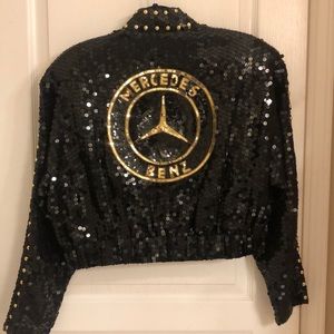 Mercedes Sequined Crop Jacket